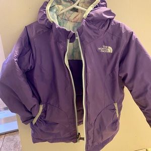 Girls 4T North Face Reversible Winter Jacket